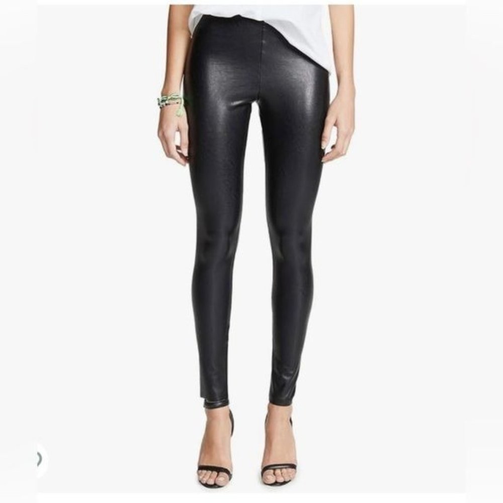 Commando control women faux leather leggings size S